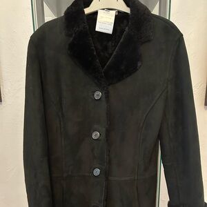 Black leather/suede jacket